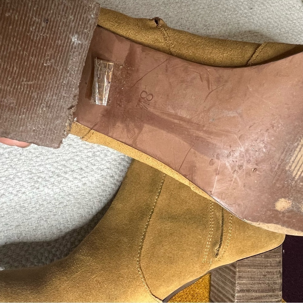 MADEWELL Bryce Suede Chelsea Boot in Camel Booties size 8.5 - Picture 7 of 7